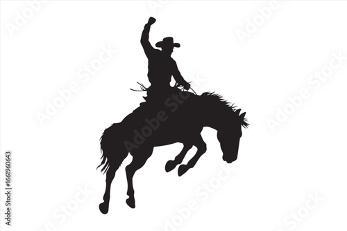 Horse Silhouette Vector – Running Wild Animal Illustration