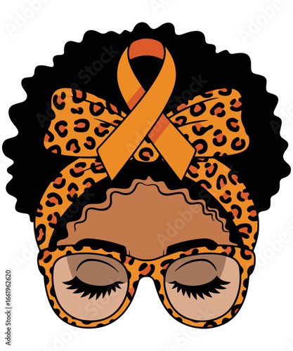 Leukemia Awareness Messy Bun