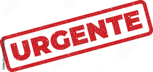 Distressed stamp with URGENTE word, illustration for urgent messages or notifications