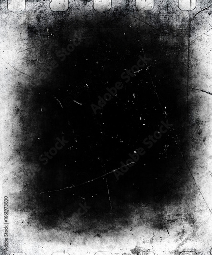 Grunge scratched background, obsolete dirty texture, old film effect