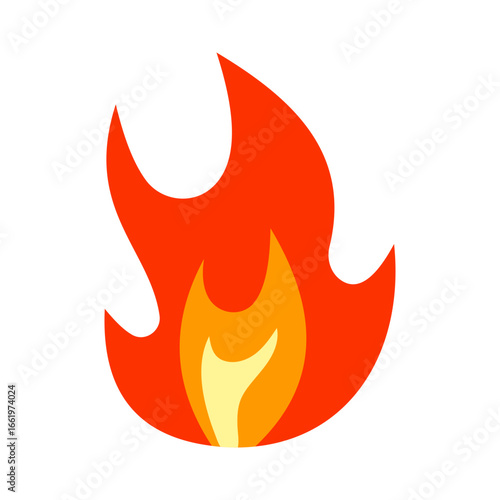 flame flat style
