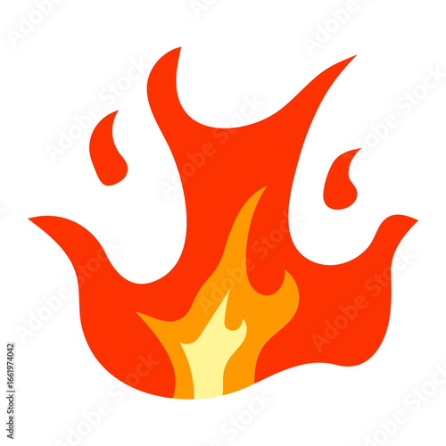 flame flat style