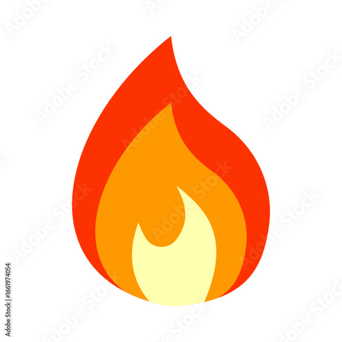 flame flat style