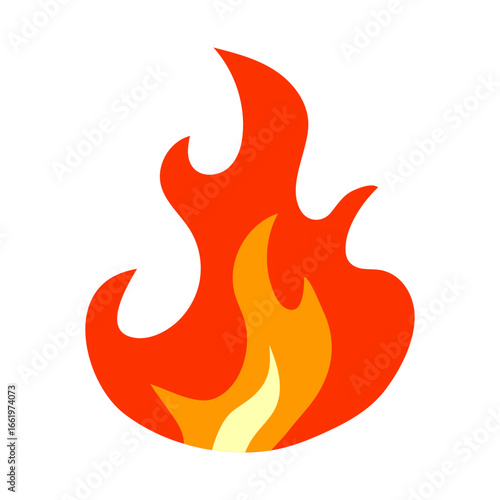 flame flat style