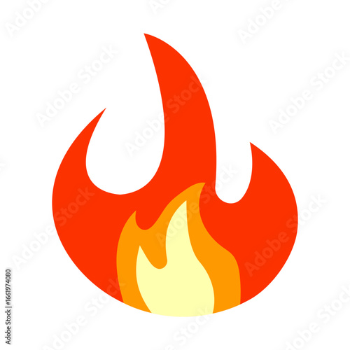 flame flat style