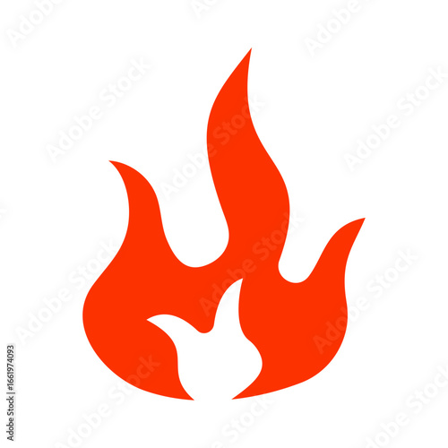flame flat style