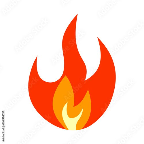 flame flat style