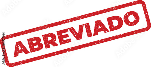 Grunge abbreviated stamp design, in Spanish, for authentication documents, banners and other applications
