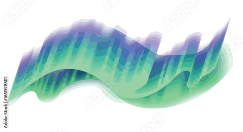 Fluid Layers of Teal, Violet, and Blue: A Serene Abstract Composition that invites introspection