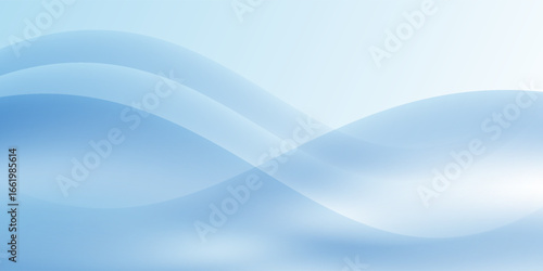 Abstract white wavy glowing lines on a blue background. Futuristic digital high-technology pattern. Health Care concept.