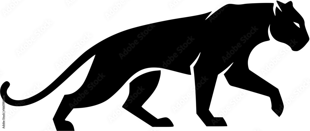 Obraz premium silhouette Panther logo design 