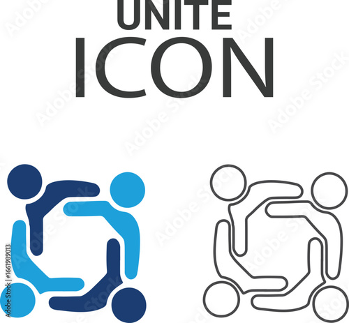 Unte icons Lien art icons design. Containing network, join, collaboration, connectivity, interaction, cable, integration, and connection icons. Solid icon collection.