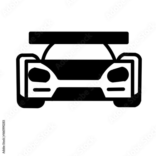 racing car icon illustration