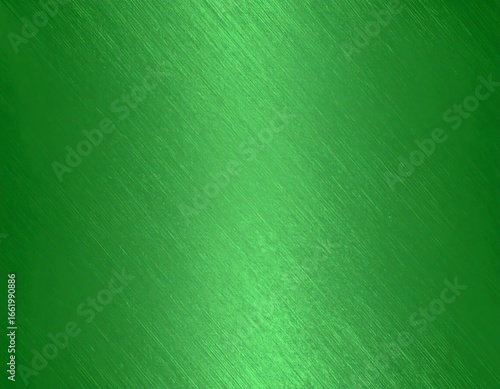 Green metallic brushed surface