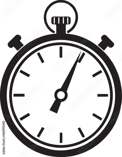 Vintage Stopwatch Timekeeping Icon