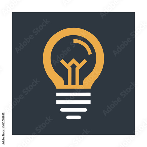 Minimal Light Bulb Creativity Logo Template