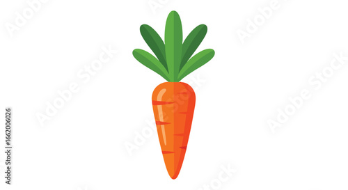 Vibrant Carrot Illustration Displaying Freshness and Simplicity, Ideal for Culinary Projects and Healthy Eating Promotions, Captivating Iconography