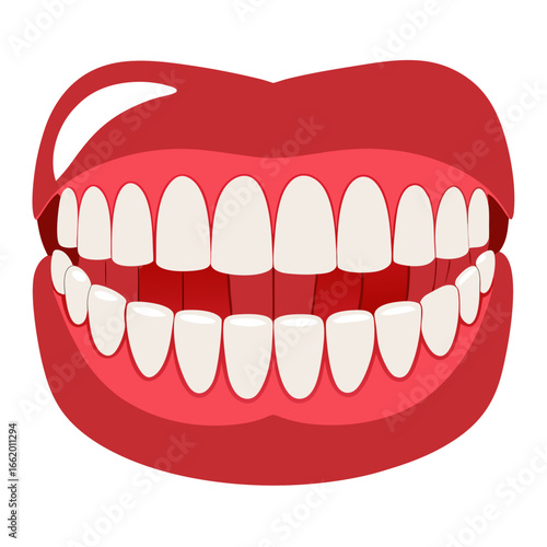 Healthy, bright white teeth smile, perfect for dental care, cosmetic dentistry, or oral health promotions, representing dental hygiene and positive confidence