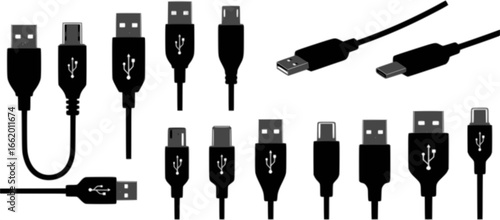 set of usb cables

