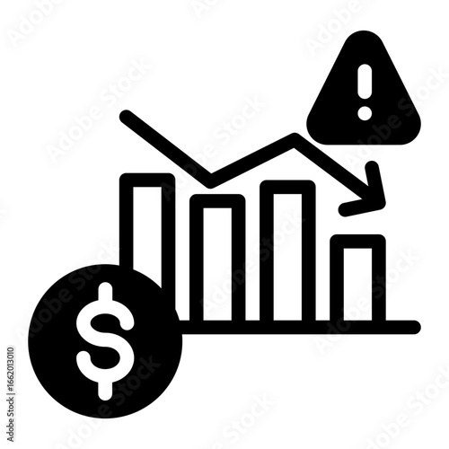 Financial Deficit Reduction Statement icon from the Financial Projection icon collection (Mixed Style)