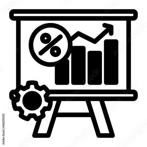 Performance Calculation Analysis Metric icon from the Financial Projection icon collection (Mixed Style)