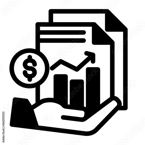 Revenue Profit Growth Earnings icon from the Financial Projection icon collection (Mixed Style)