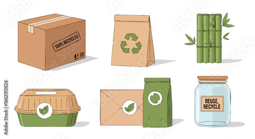 Eco-Friendly Packaging and Sustainable Materials Promoting Recycling and Reusability for a Greener Future and Resource Conservation