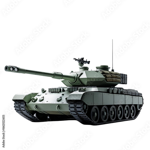 Tanks, transparent background, powerful combat machines