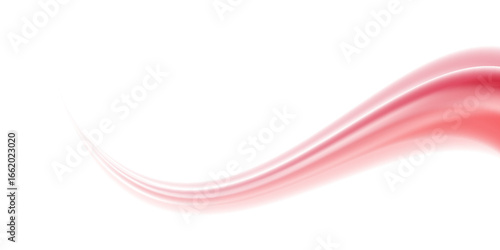 Red shiny sparks of spiral wave. A curved bright line of speed is spinning. Shiny wavy path. Rotating dynamic neon circle. Magic red swirl with highlights. Glowing swirl bokeh effect.