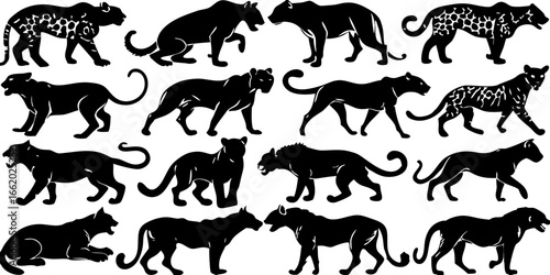 Black Silhouette Panther Art for Wild Decor