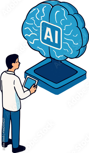 Explore future AI possibilities with a modern digital brain concept for innovative technology solutions