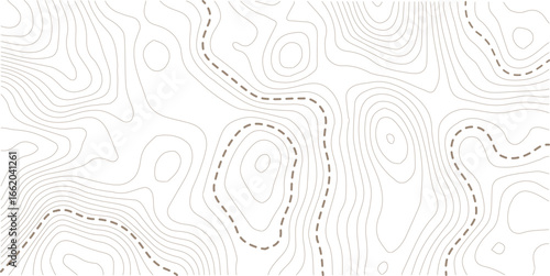 Topographic map lines background. Abstract vector illustration. Vector creative seamless outline pattern