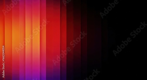 Gradient Vertical Stripes Evolving into Deep Shade with Chromatic Depth