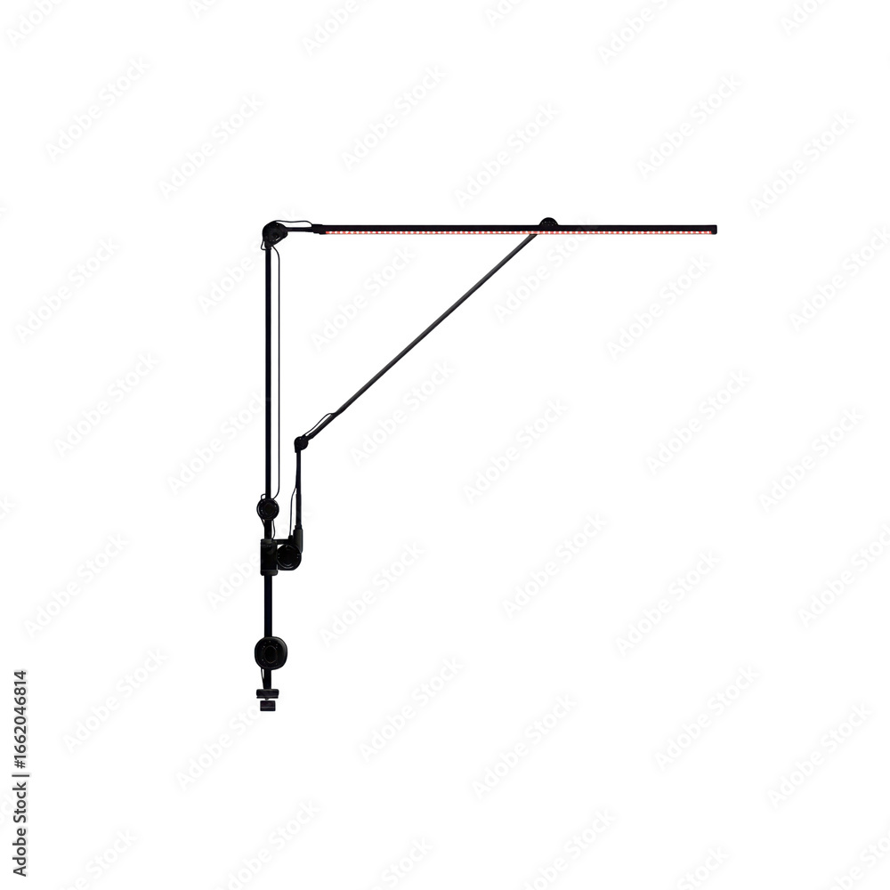 Fototapeta premium Adjustable Desk Lamp with LED Light Strip - Modern Office Lighting