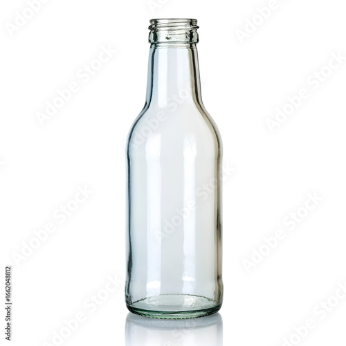 Wallpaper Mural Empty glass bottle isolated on a white background. Torontodigital.ca