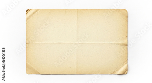 old paper isolated on white