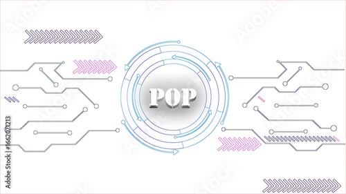Wallpaper Mural The Futuristic Digital PUP Text Showcasing A Cyber Technology SEO Interface. At The Center, The Glowing SEO Is Encircled By Neon Concentric Rings, Resembling A Head Up Display HUD Torontodigital.ca