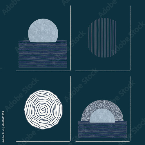 lines, creative, background, blue, white, contrast, artistic, abstract mountains, abstract 