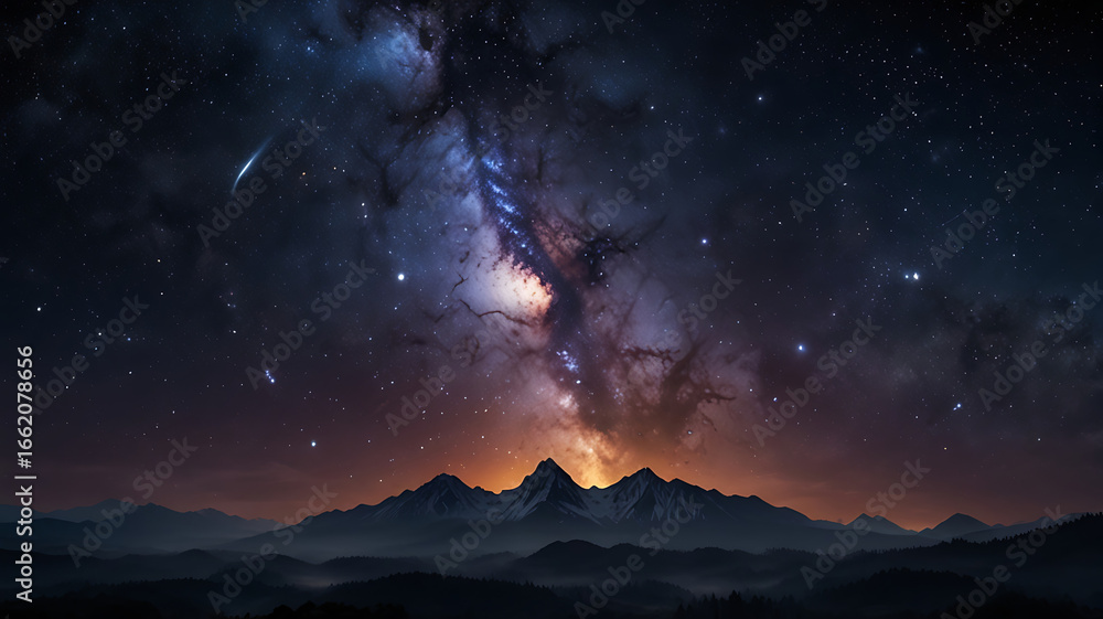 Fototapeta premium Cosmic Nebula and Starry Universe – High-Resolution Space Imagery