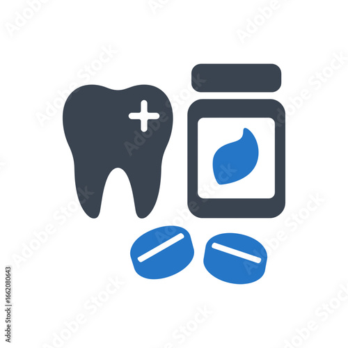 Dental Pain Relief Pills Icon