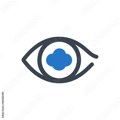 Cloudy Vision Eye icon