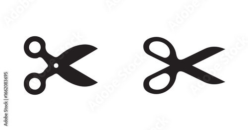 scissors icon vector set, cutting tool vector, scissor silhouette, scissor symbol, vector illustration eps 10.