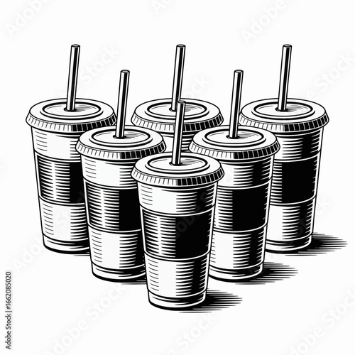 tin cans with clipping path