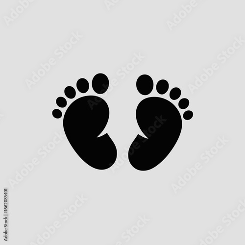 foot prints vector