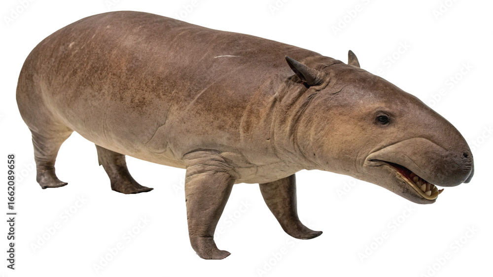 Naklejka premium Extinct animal narrow ridged finless porpoise isolated on white or transparent background