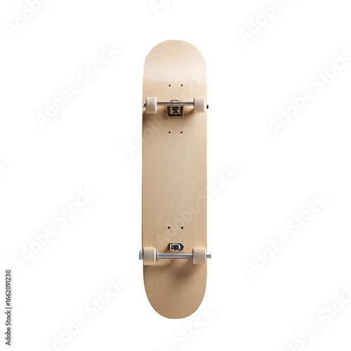 Skateboard isolated on white background with sporty design realistic clean texture and street style