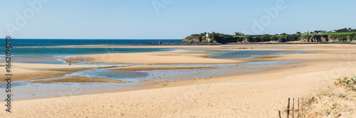 Guidel morbihan clohars carnoet finistere Sandy Beach with Clear Blue Water on Atlantic Coast