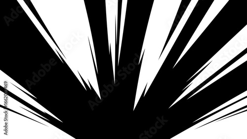 衝撃の光の背景イラスト_16:9