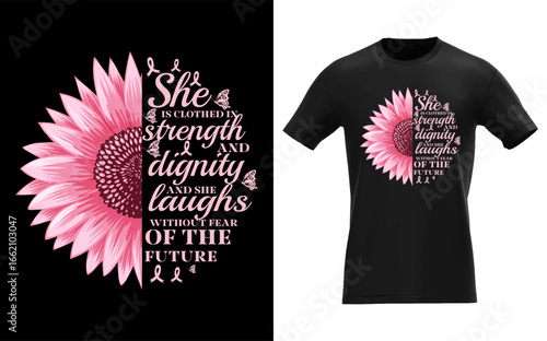 Womens Proverbs 31 Bible Verse Christian Breast Cancer Awareness