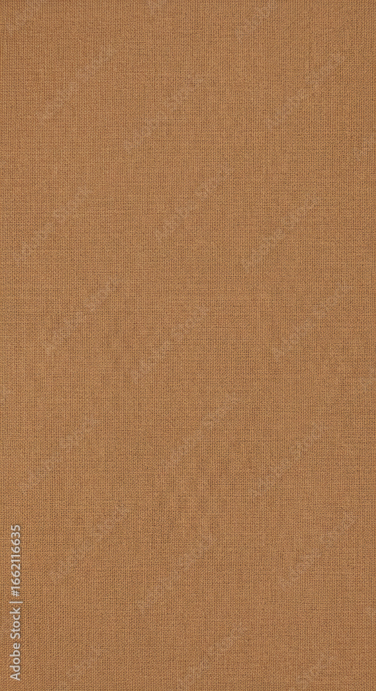 Fototapeta premium Brown linen fabric cloth texture background, seamless pattern of natural textile